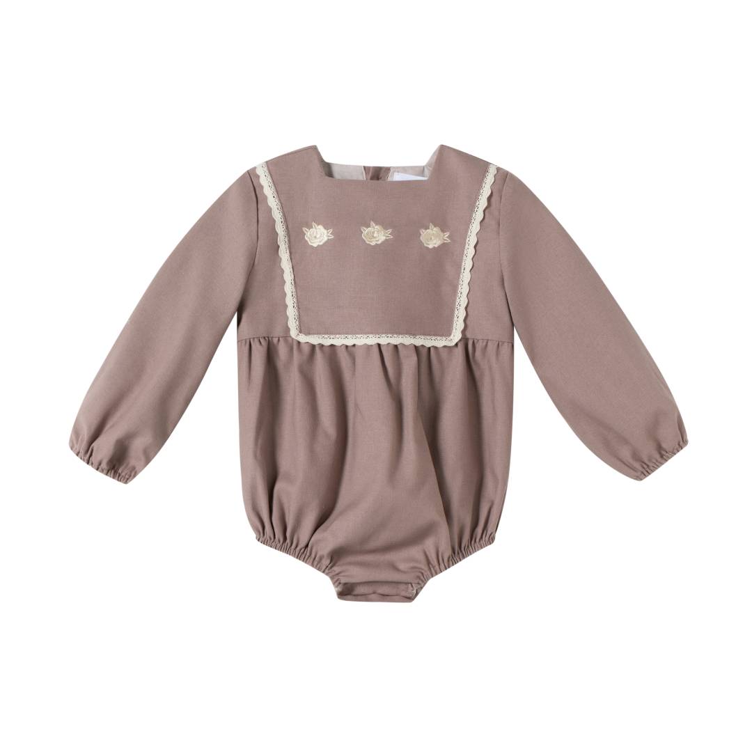Baby Clothing Quality - Baju Bayi Katun Linen Bordir Romper