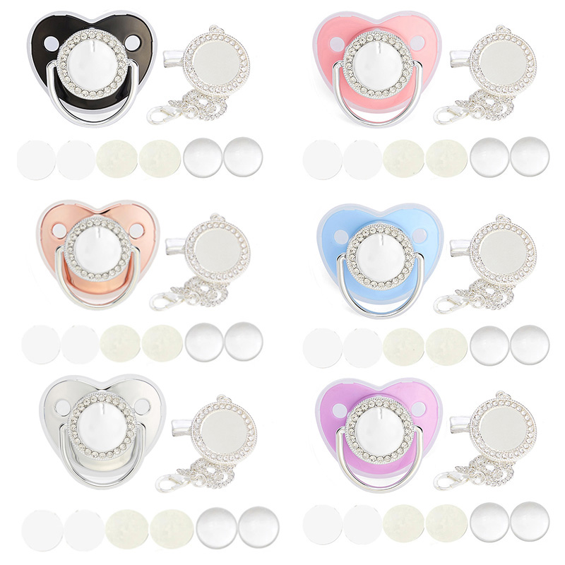 Baby Clothing Gift Set - Dot bayi, warna perak, dengan klip