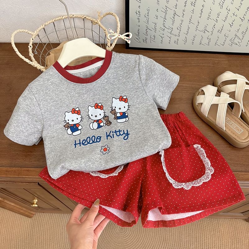 Baby Clothing Quality - Anime Hello Kitty Girl Musim Panas