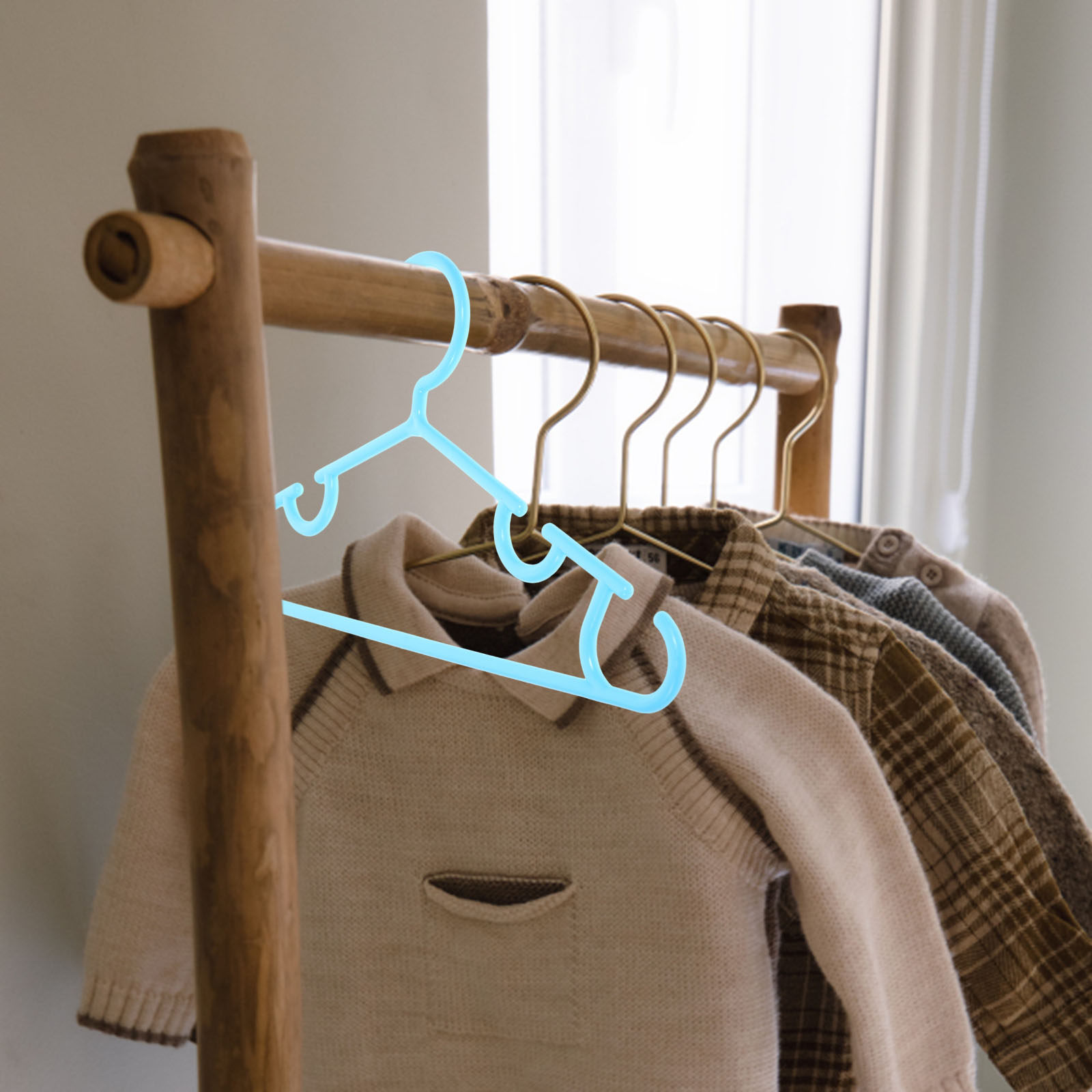 Baby Clothing Hangers - 10 Buah Gantungan Baju Bayi Plastik