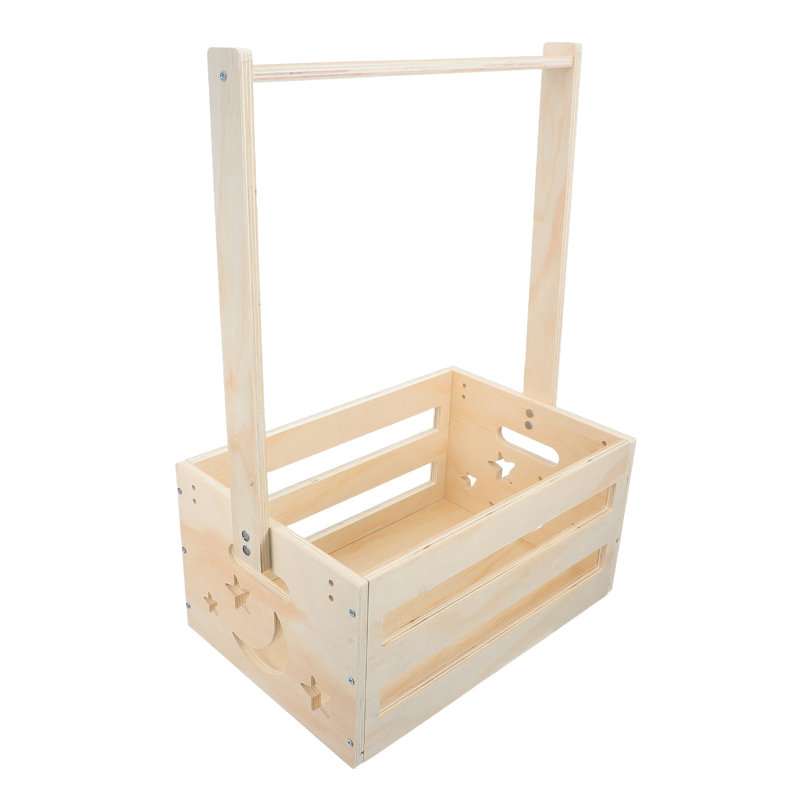 Baby Clothing Keepsake - Keranjang Pakaian Kayu Portabel, Kotak Penyimpanan