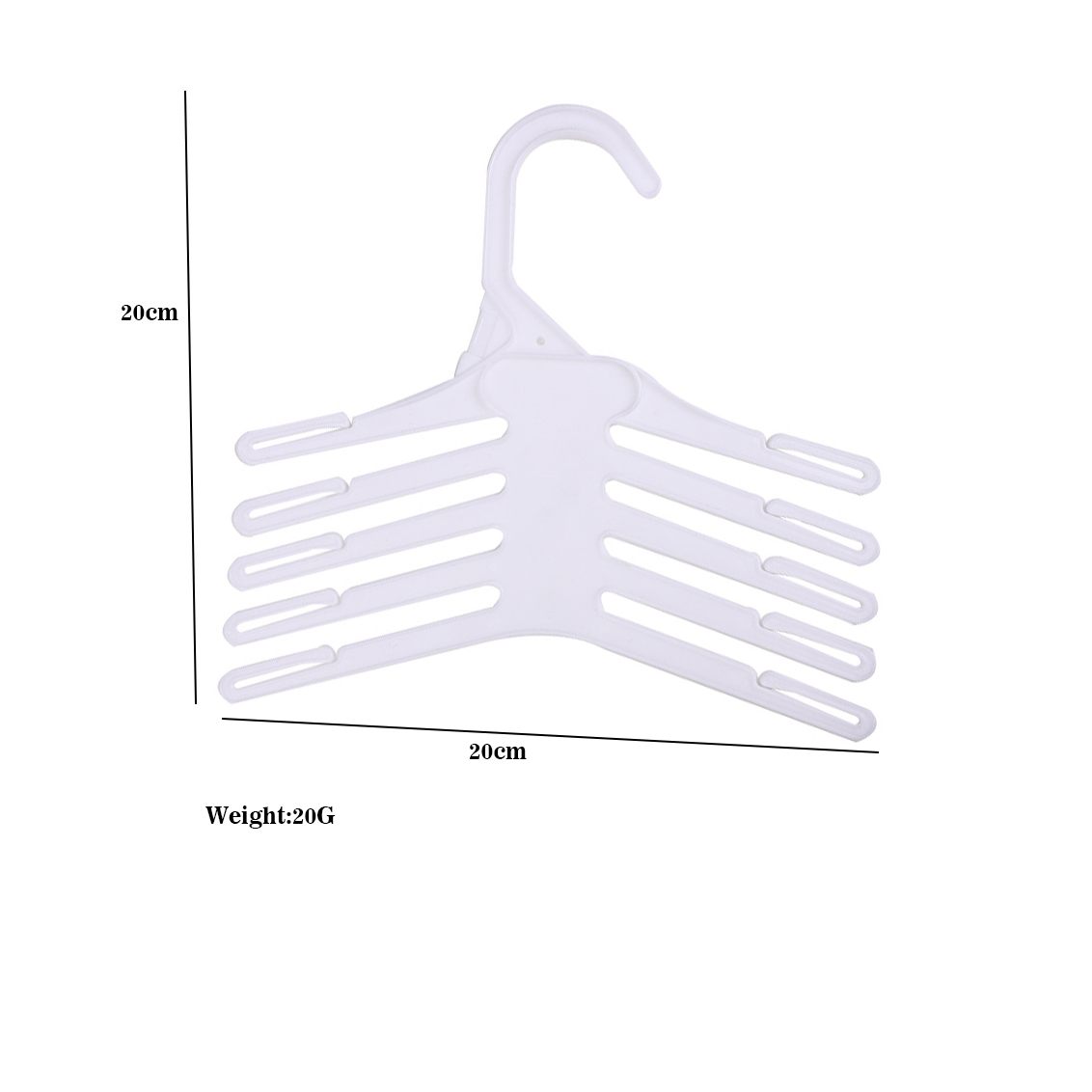 20 PCS Gantungan Celana Plasti - Baby Clothing Hangers ulasan dan harga