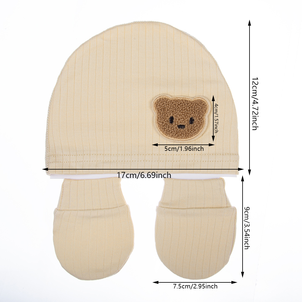 3 buah/set topi katun untuk ba - Baby Mittens Scratch ulasan dan harga