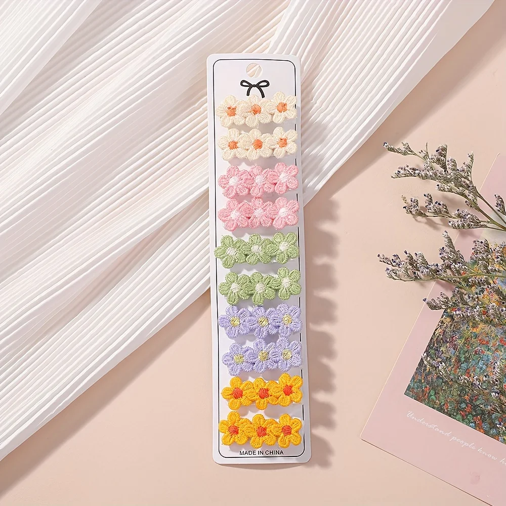 10 Buah/Set Jepit Rambut Bunga - Newborn Gift Set ulasan dan harga
