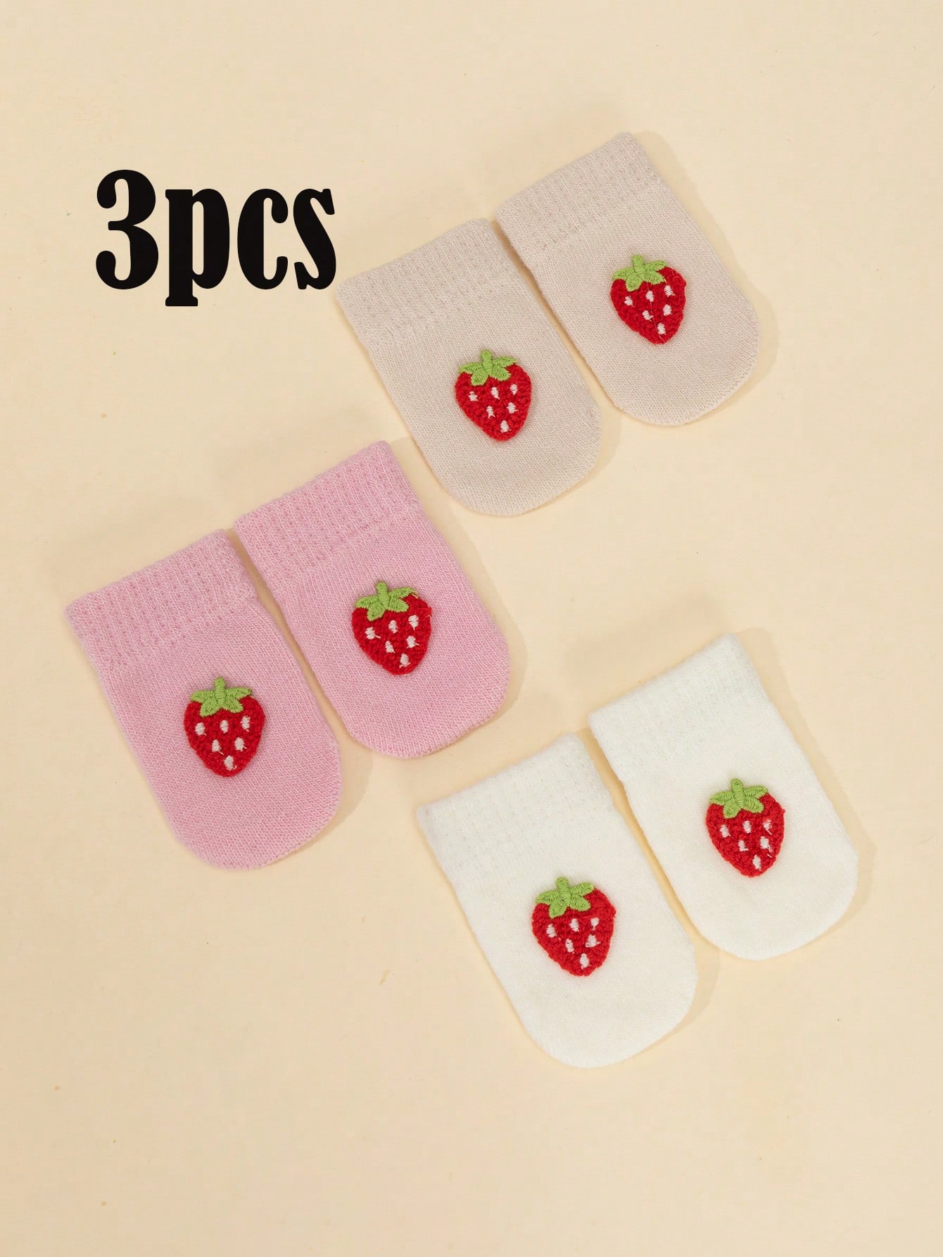 3 Pasang Sarung Tangan Rajutan - Baby Mittens Scratch ulasan dan harga