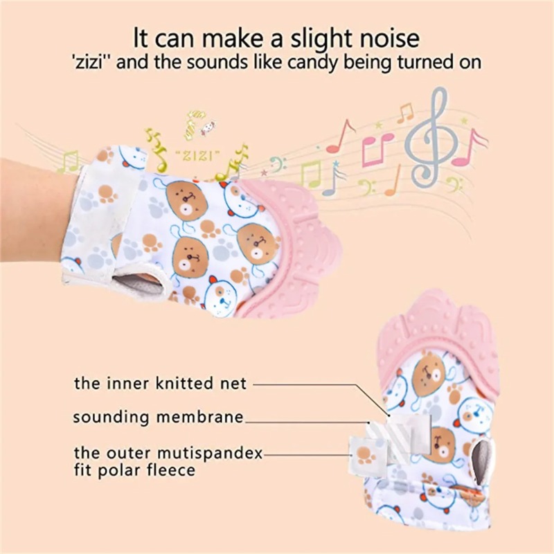 Sarung tangan bayi dicetak kar - Baby Mittens Scratch ulasan dan harga