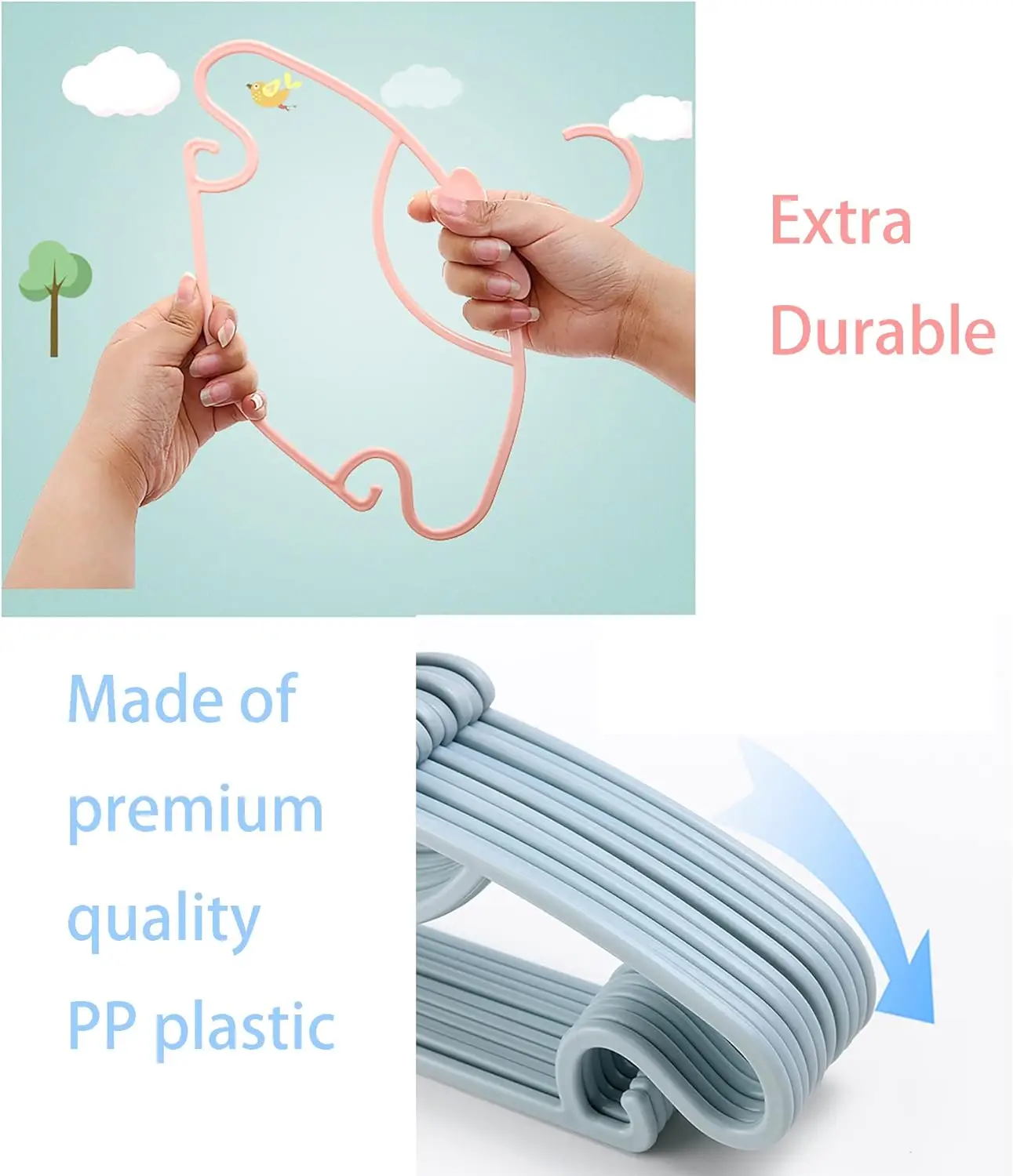 Rak Baju Bayi Plastik, Gantung - Baby Clothing Hangers ulasan dan harga