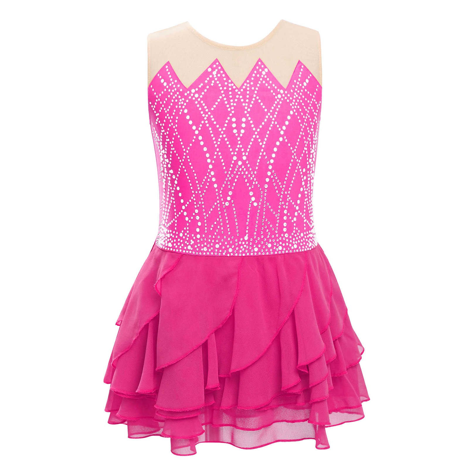 Gadis Mesh Figure Skating Gaun - Baby Clothing Sizes ulasan dan harga