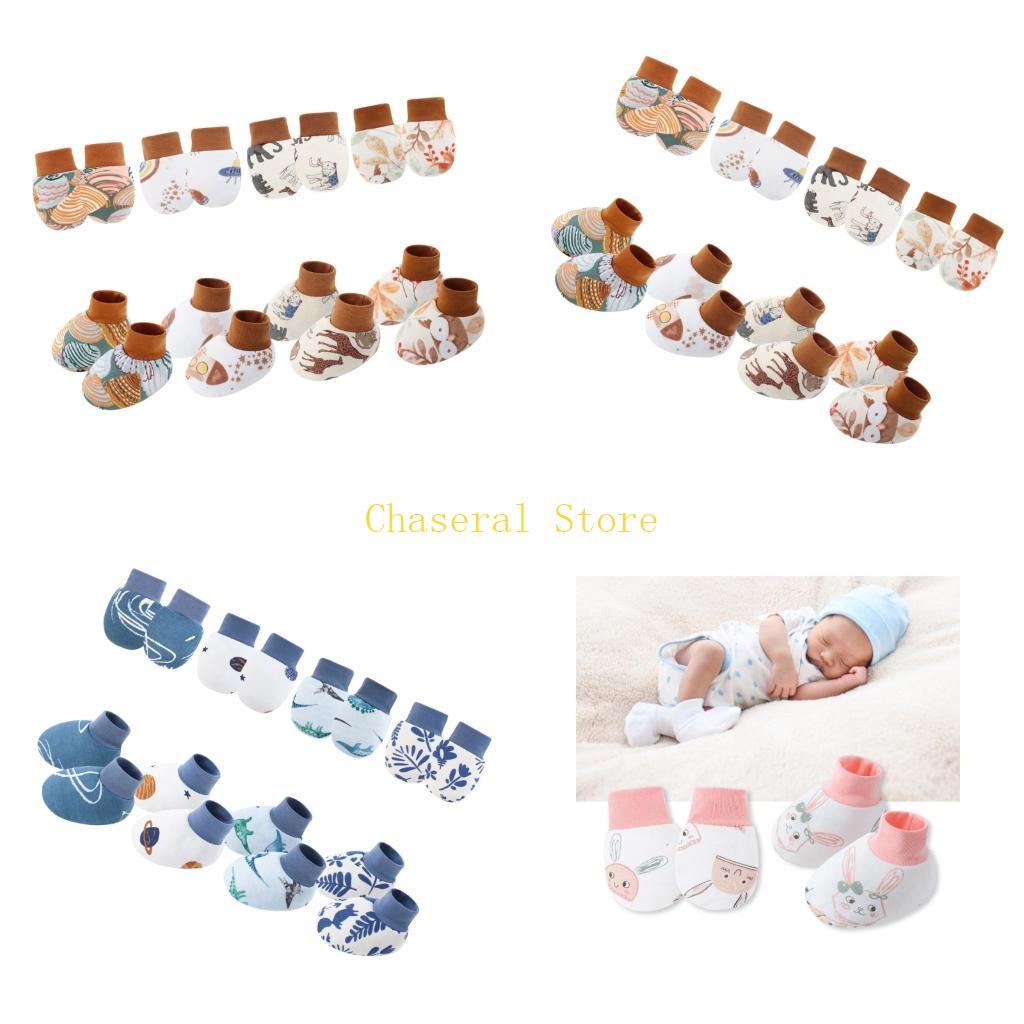 E7CE 4 Set Sarung Tangan Katun - Baby Mittens Scratch ulasan dan harga