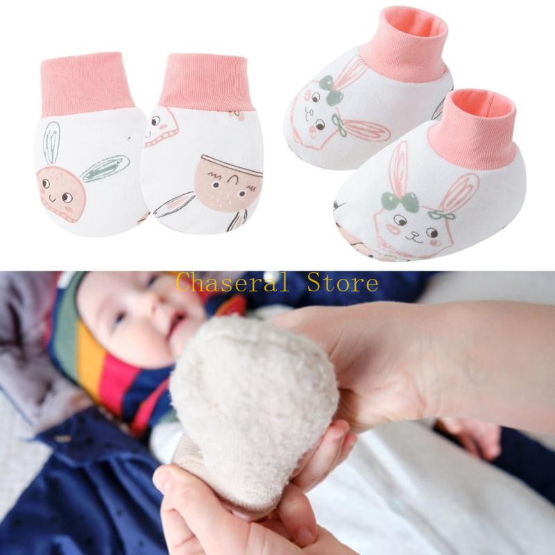 E7CE 4 Set Sarung Tangan Katun - Baby Mittens Scratch ulasan dan harga